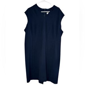 MM Lafleur Navy Blue Maaza Travel Midi Cap Sleeve Dress Size 2